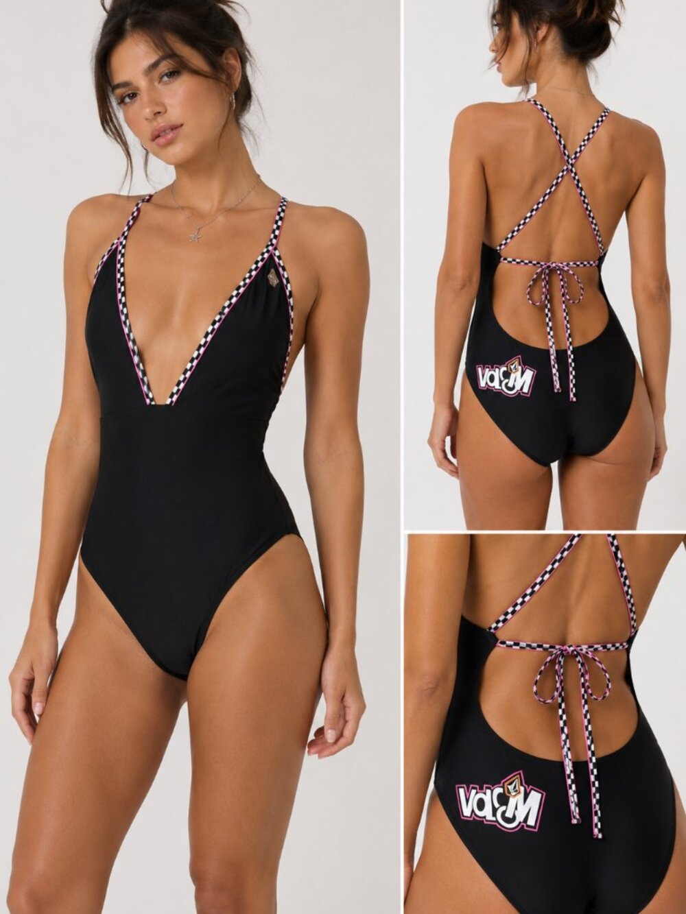 Vintage Volcom Y2k One Piece Swimsuit Size S/M